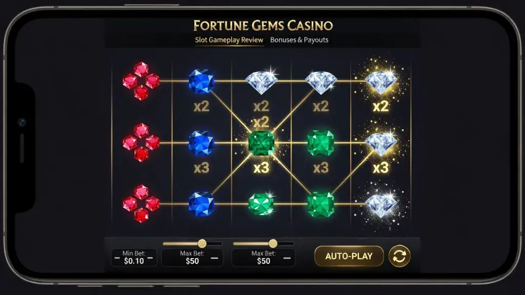 Fortune Gems Casino Review: Slot Gameplay, Bonuses, Payouts, and Overall Game Experience